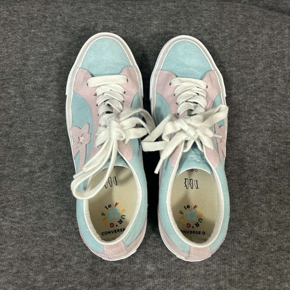 CONVERSE GOLF LE FLEUR OX M 8.5/W 10.5 Plume Pink Skate Shoes Tyler the Creator - Picture 9 of 13